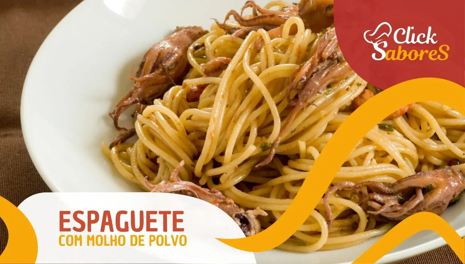 Receita de Espaguete com Molho de Polvo