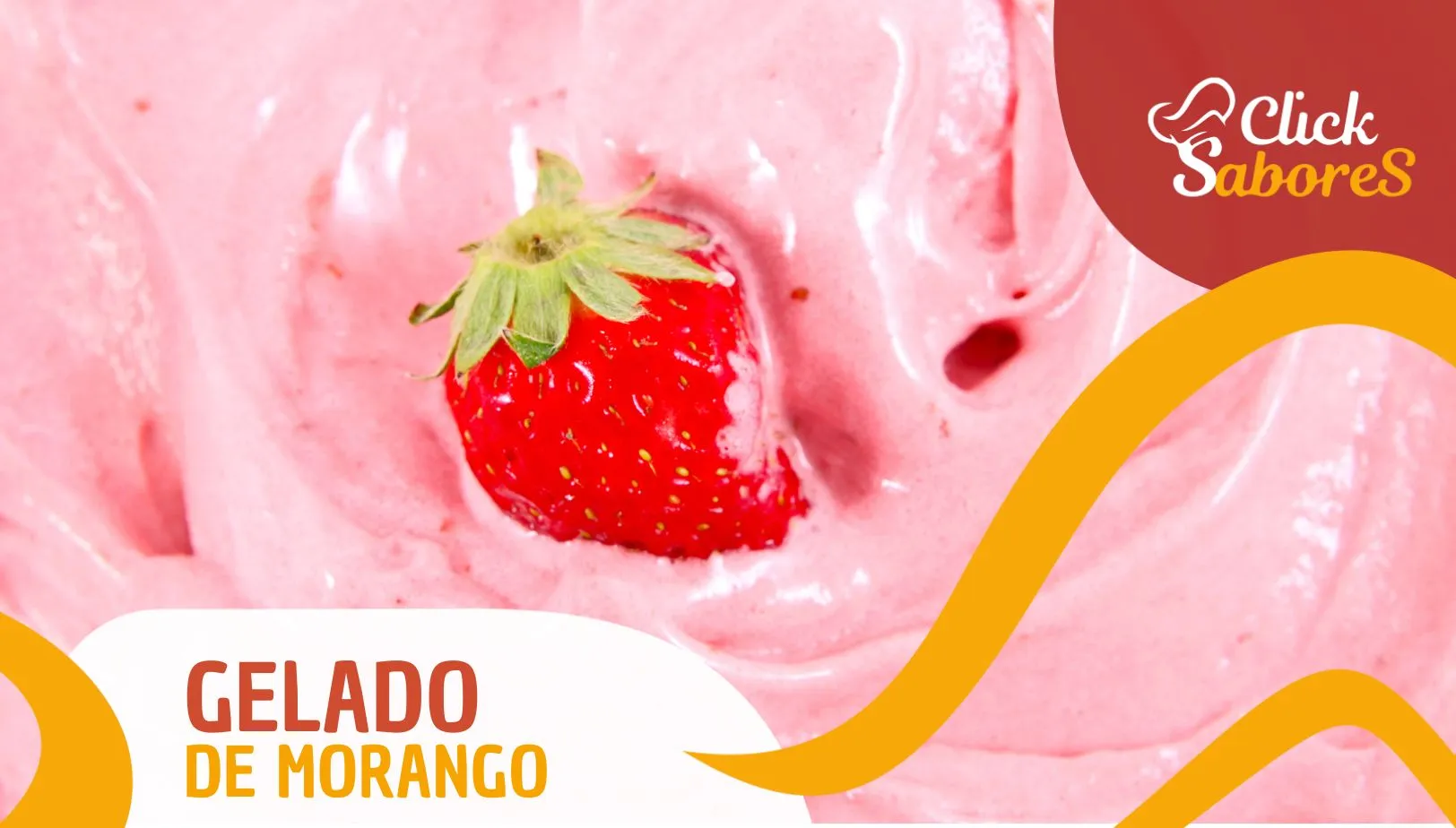 Receita de Gelado de Morango