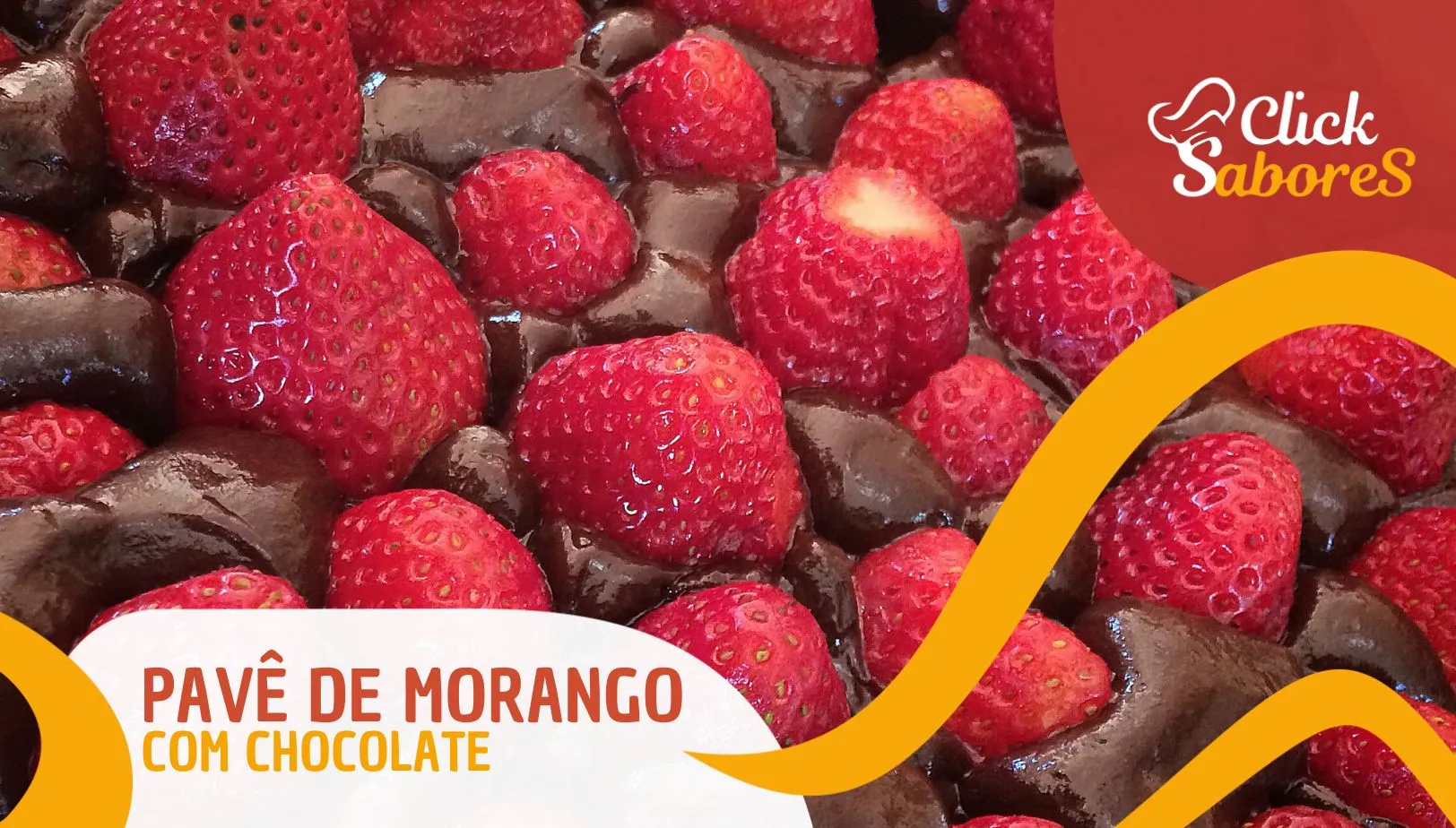 Receita de Pavê de Morango com Chocolate