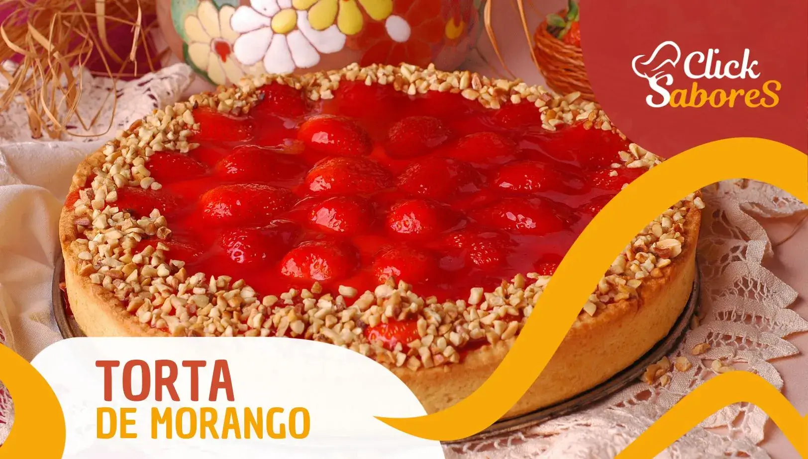 Receita de Torta de Morango