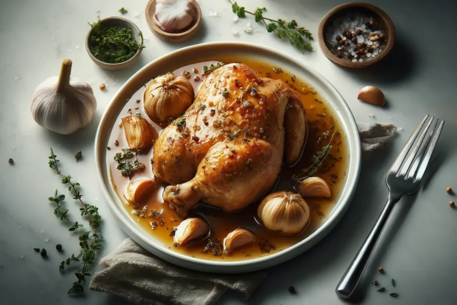 Receita de Frango Suculento ao Alho