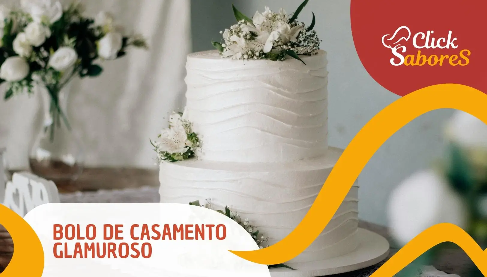 Bolo de Casamento Glamuroso