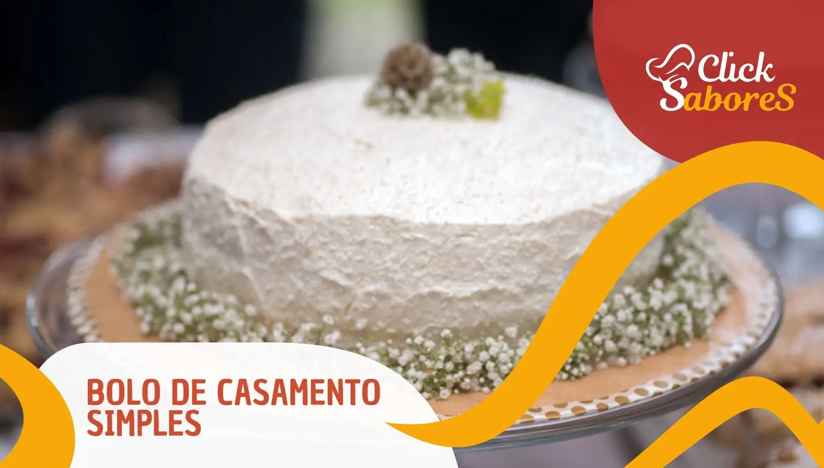 Bolo de Casamento Simples