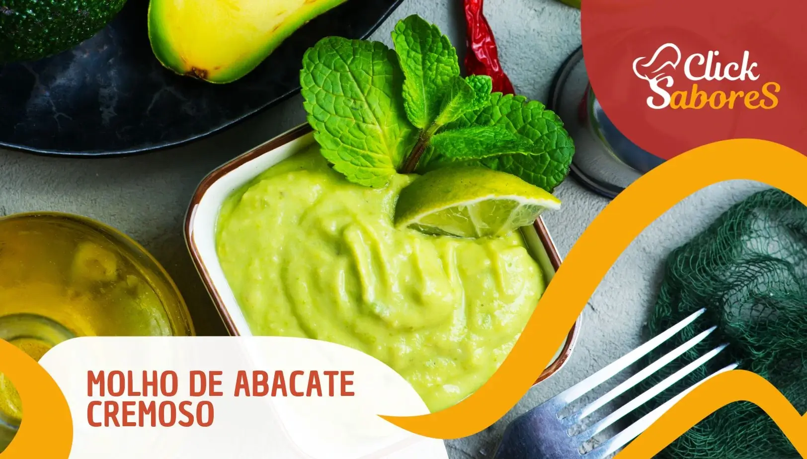 Molho de Abacate Cremoso