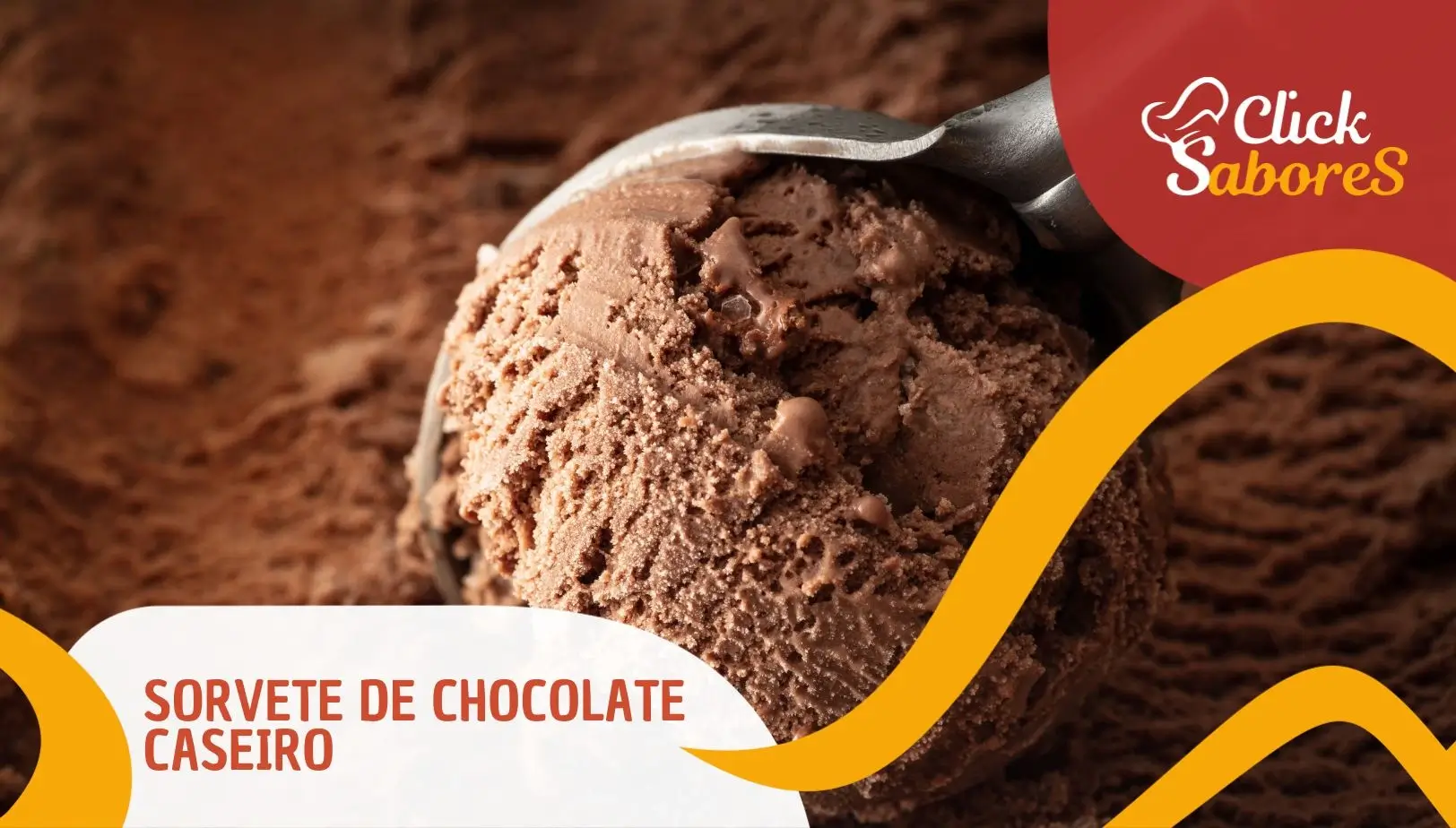 Sorvete de Chocolate Caseiro
