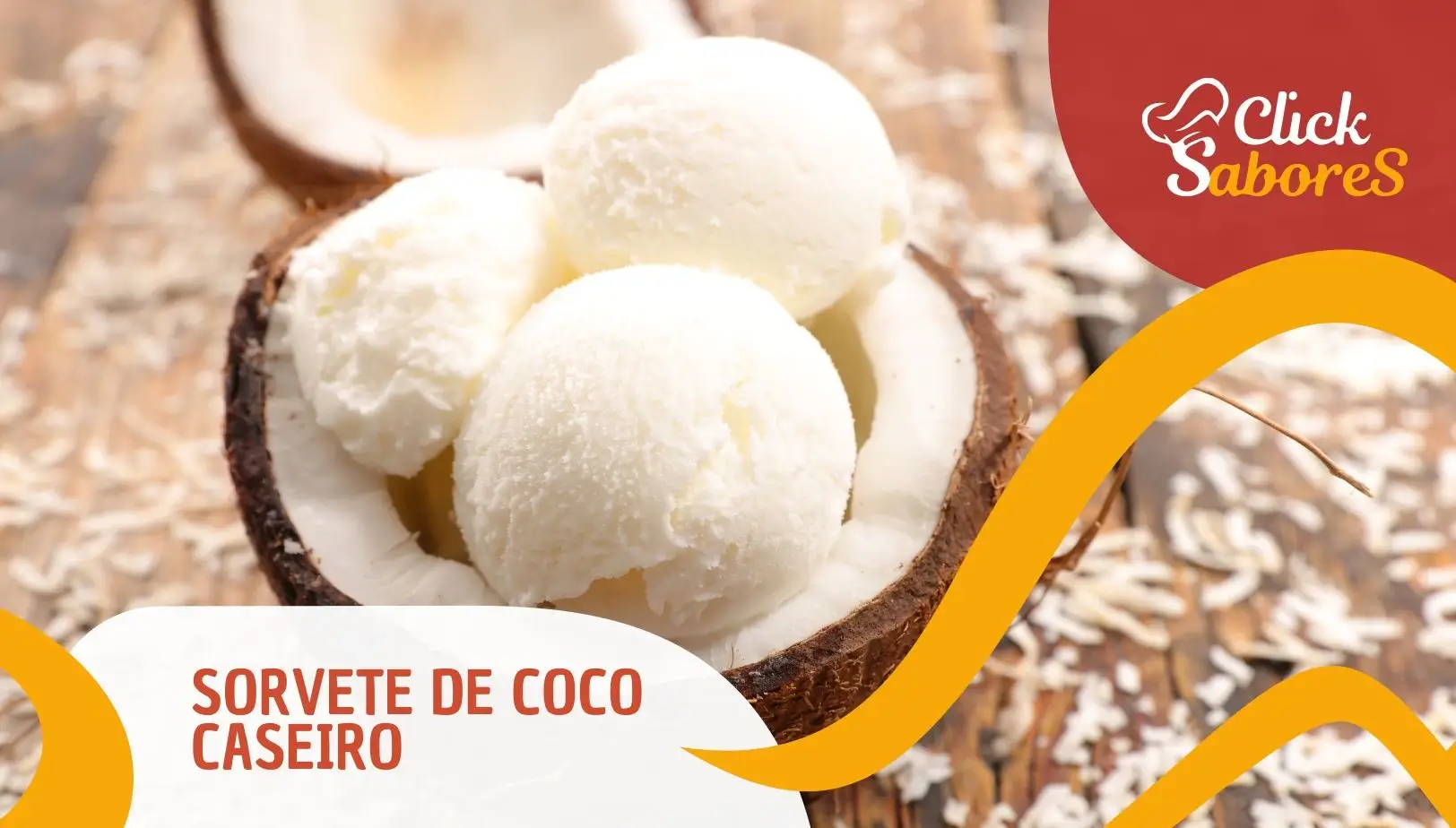 Sorvete de Coco Caseiro