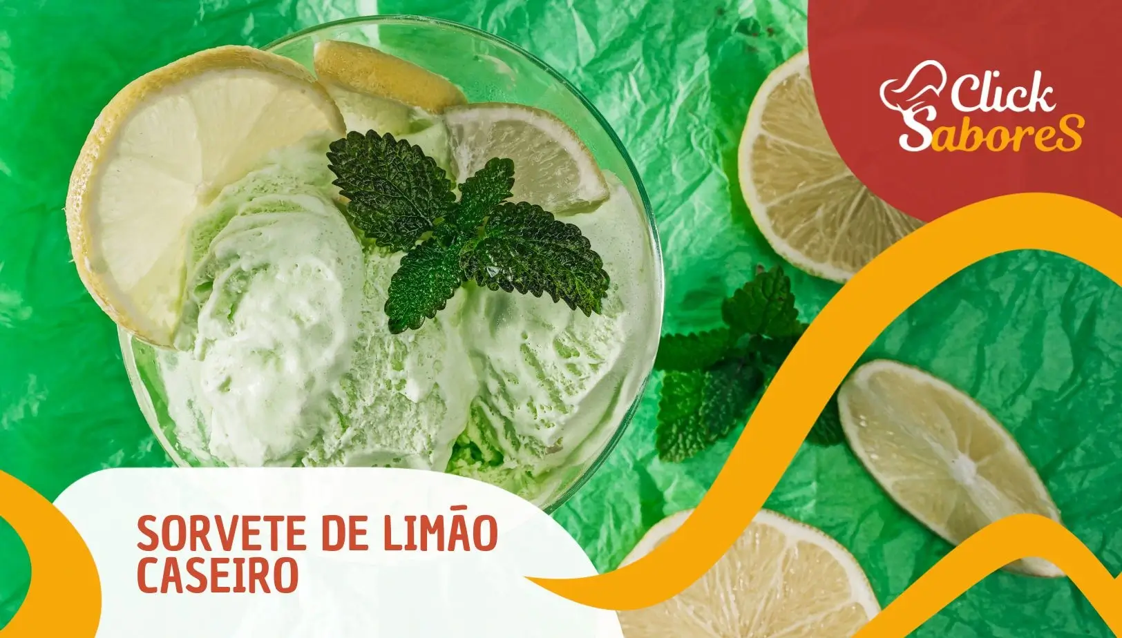 Sorvete de Limão Caseiro