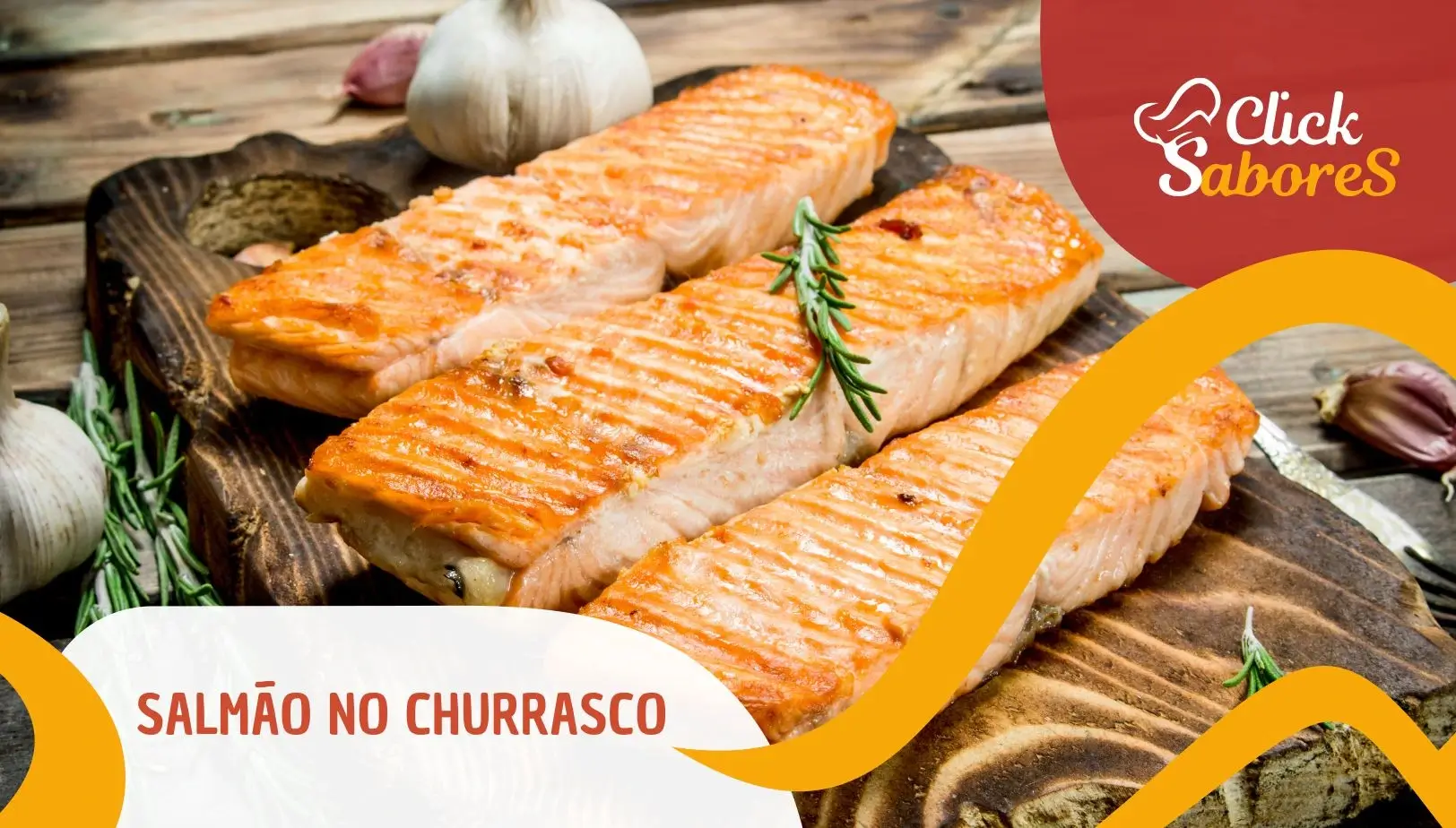 Salmão no Churrasco