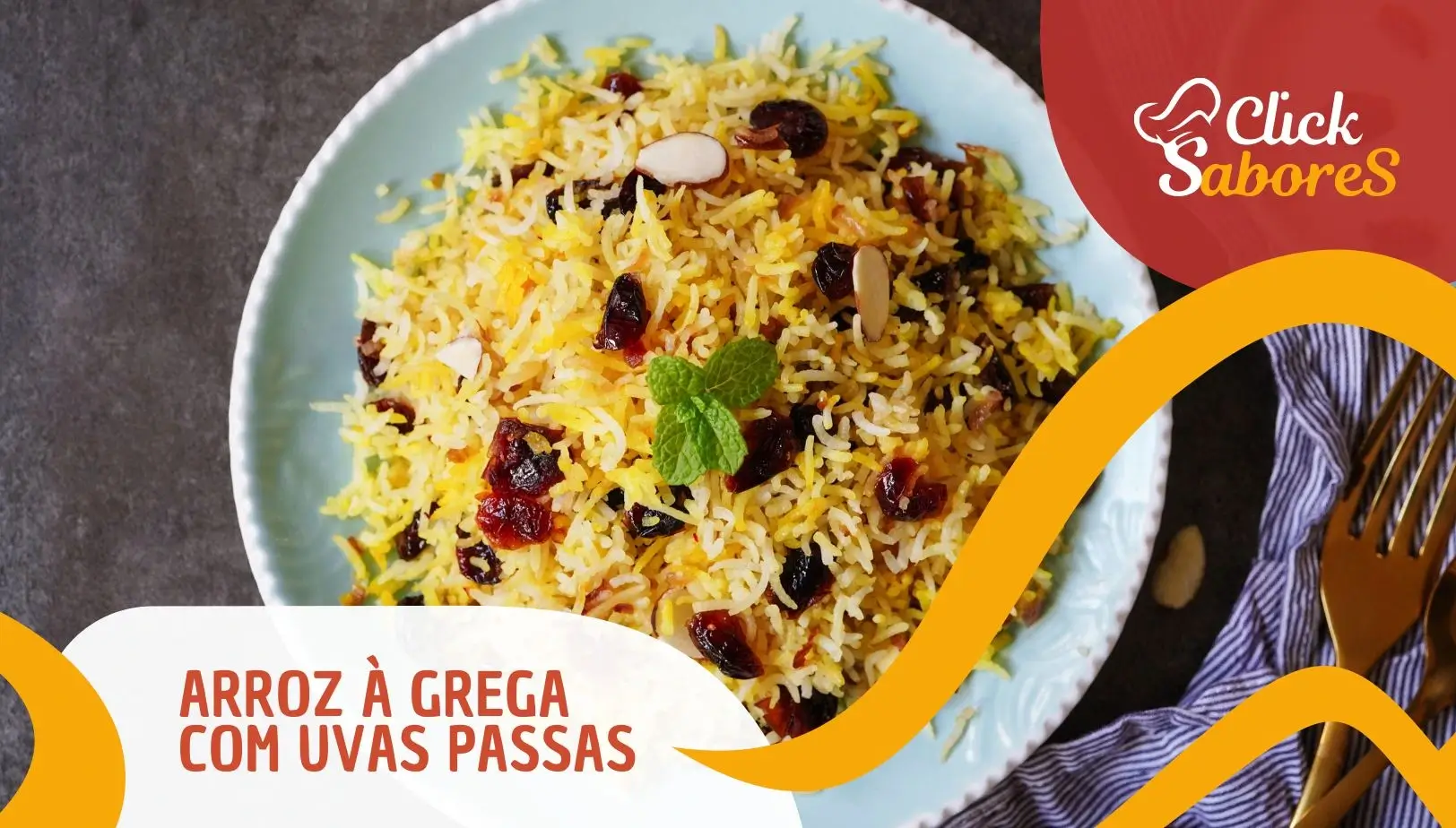 Arroz à Grega com Uvas Passas