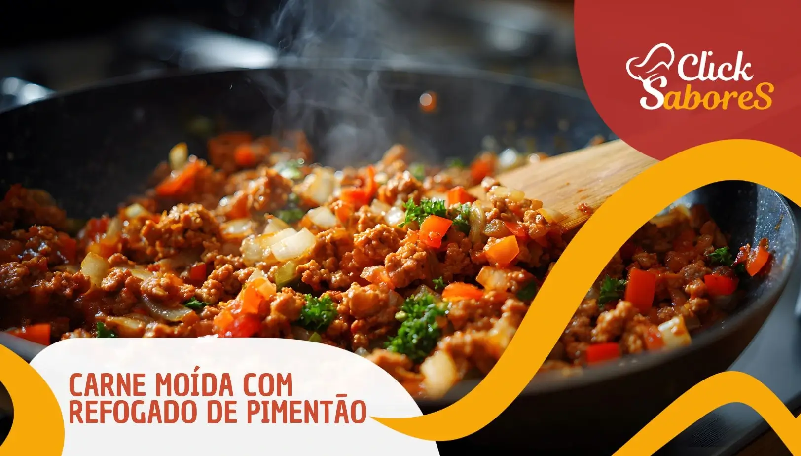 Carne Moída com Refogado de Pimentão