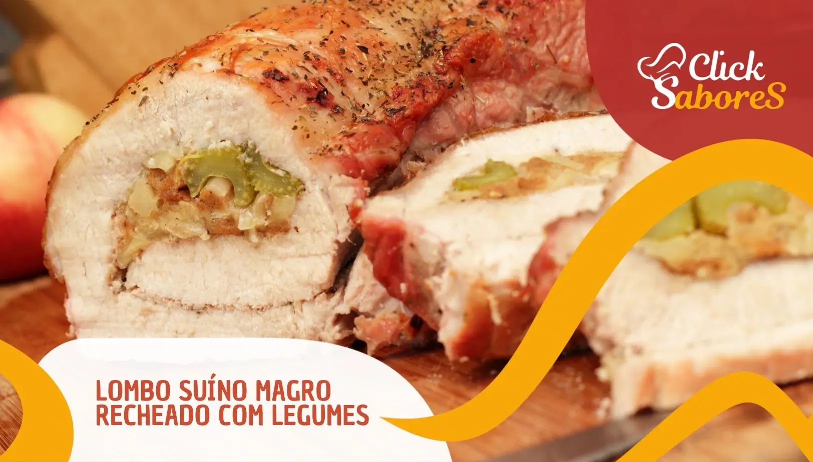 Lombo Suíno Magro Recheado com Legumes