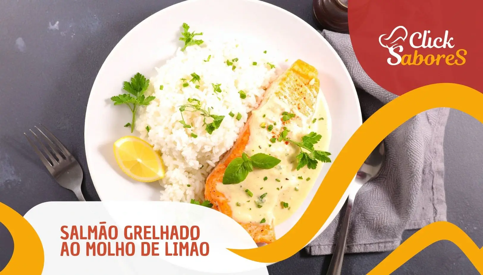 Salmão Grelhado ao Molho de Limão