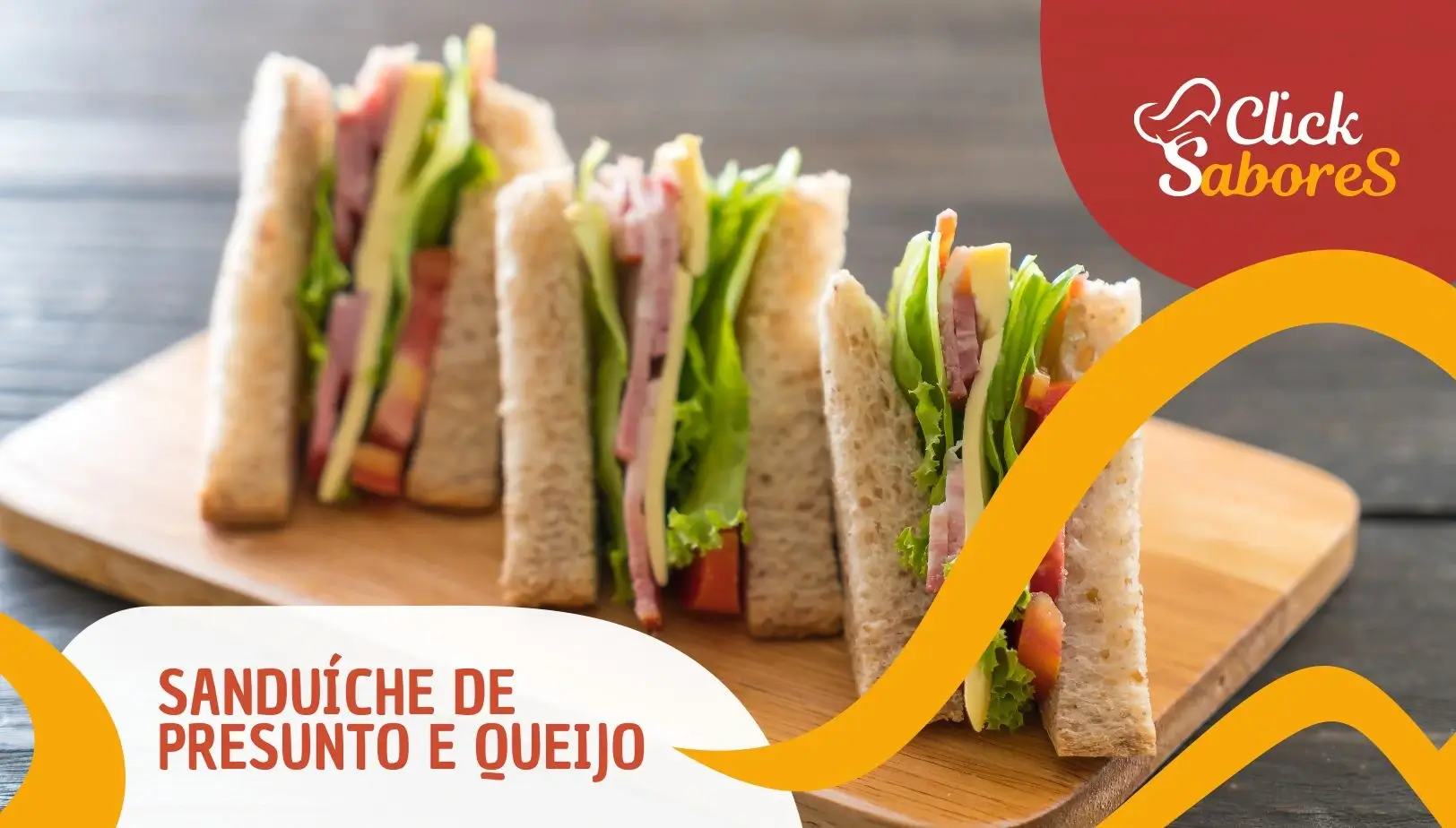 Sanduíche de Presunto e Queijo