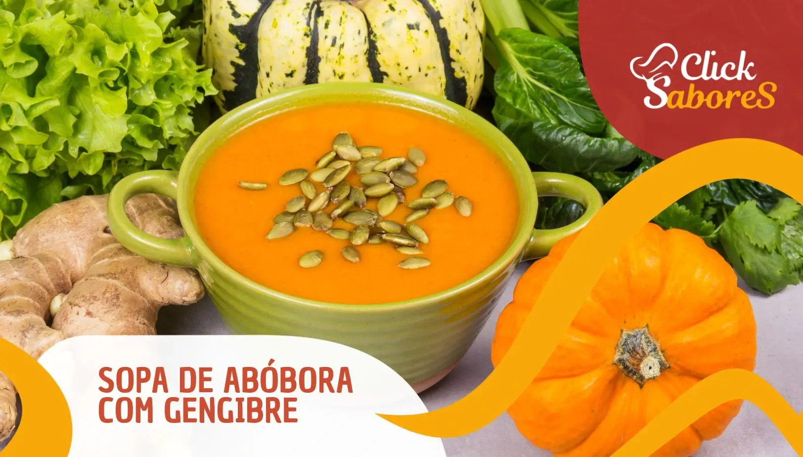 Sopa de Abóbora com Gengibre