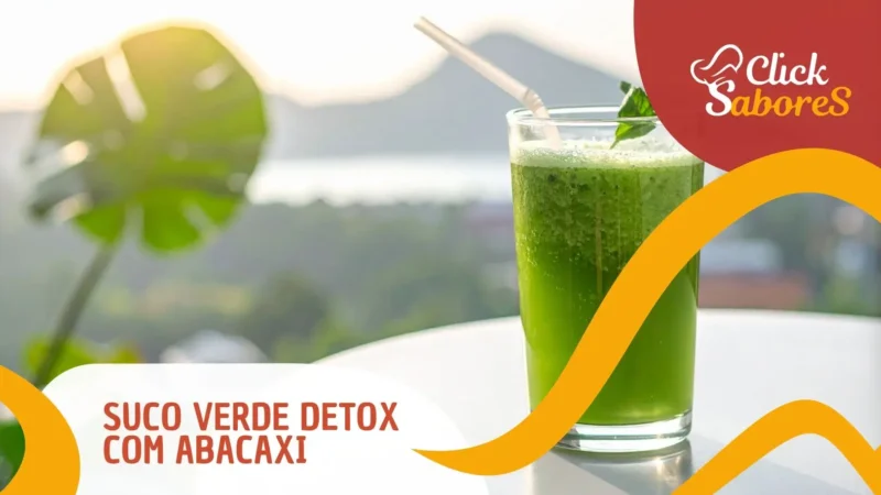 Suco Verde Detox com Abacaxi