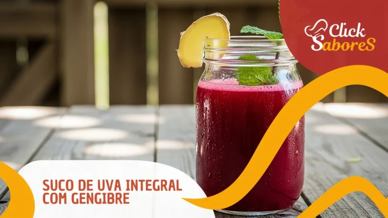 Suco de Uva Integral com Gengibre