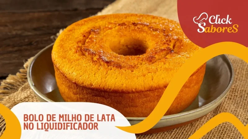 Bolo de Milho de Lata no Liquidificador
