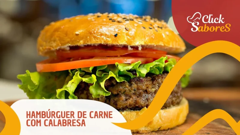 Hambúrguer de Carne com Calabresa