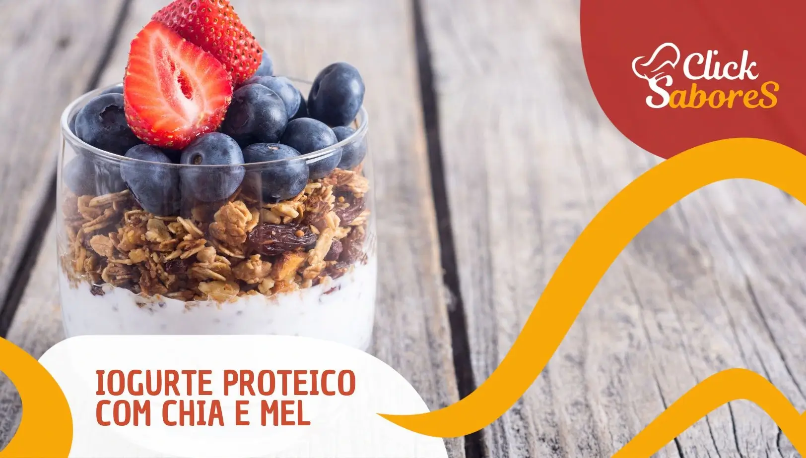Iogurte Proteico com Chia e Mel