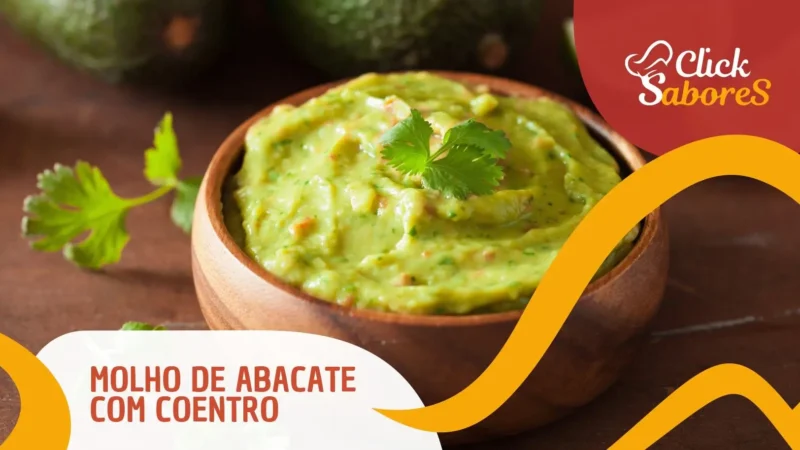 Molho de Abacate com Coentro