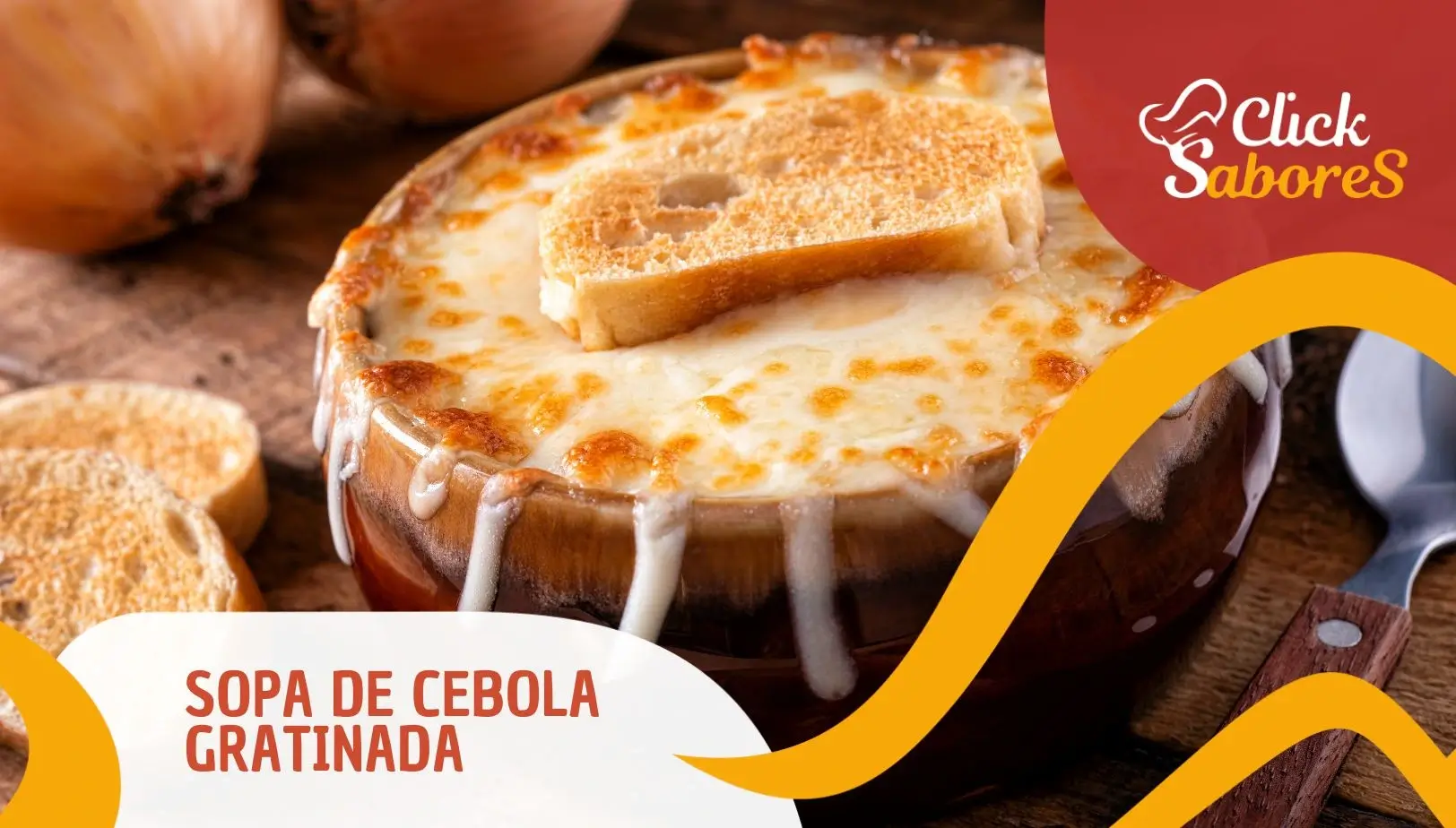 Sopa de Cebola Gratinada