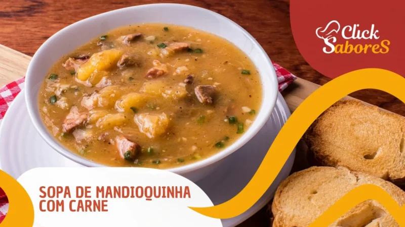Sopa de Mandioquinha com Carne
