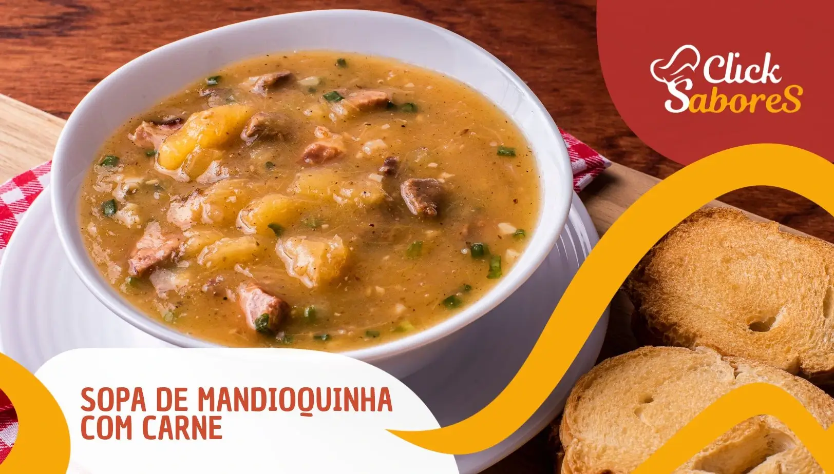 Sopa de Mandioquinha com Carne
