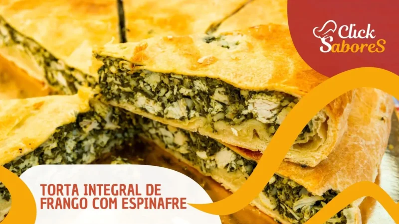 Torta Integral de Frango com Espinafre