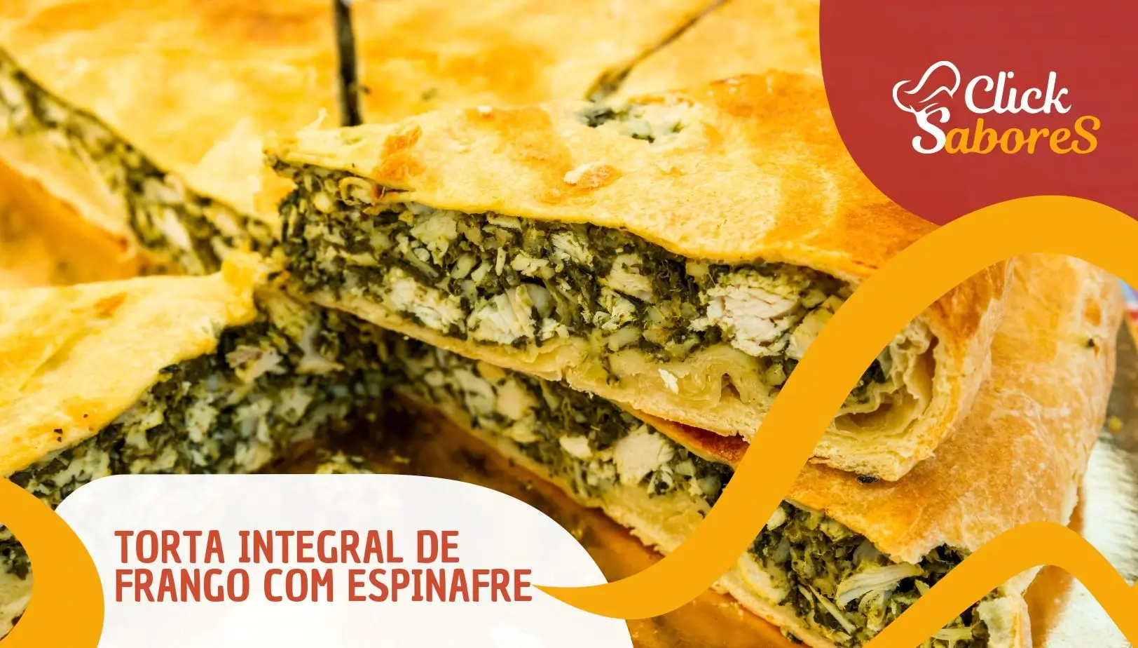 Torta Integral de Frango com Espinafre