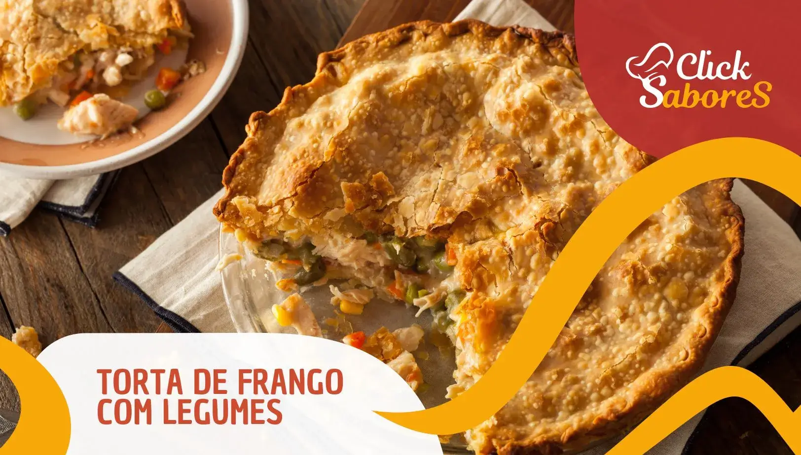 Torta de Frango com Legumes