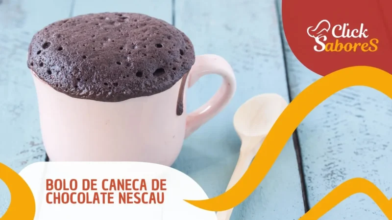 Bolo de Caneca de Chocolate Nescau