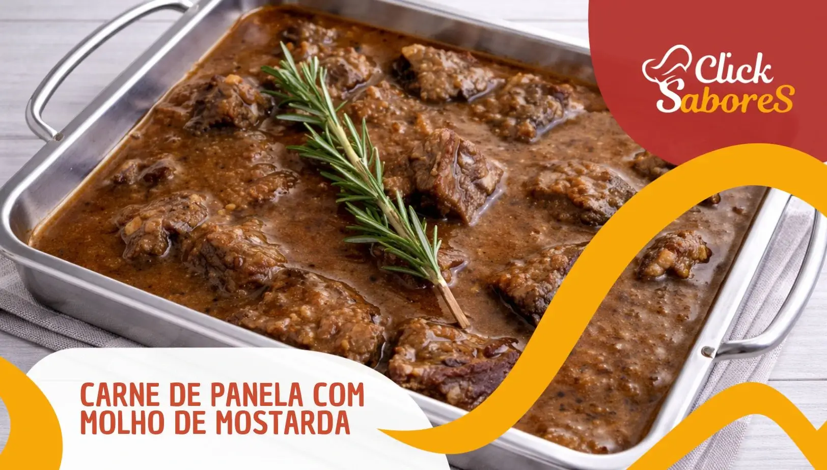 Carne de Panela com Molho de Mostarda
