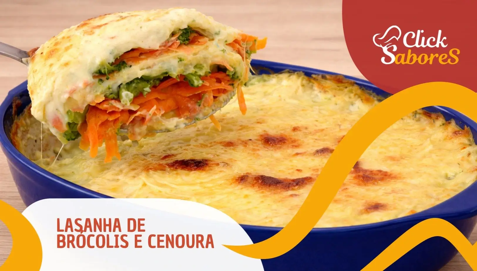 Lasanha de Brócolis e Cenoura