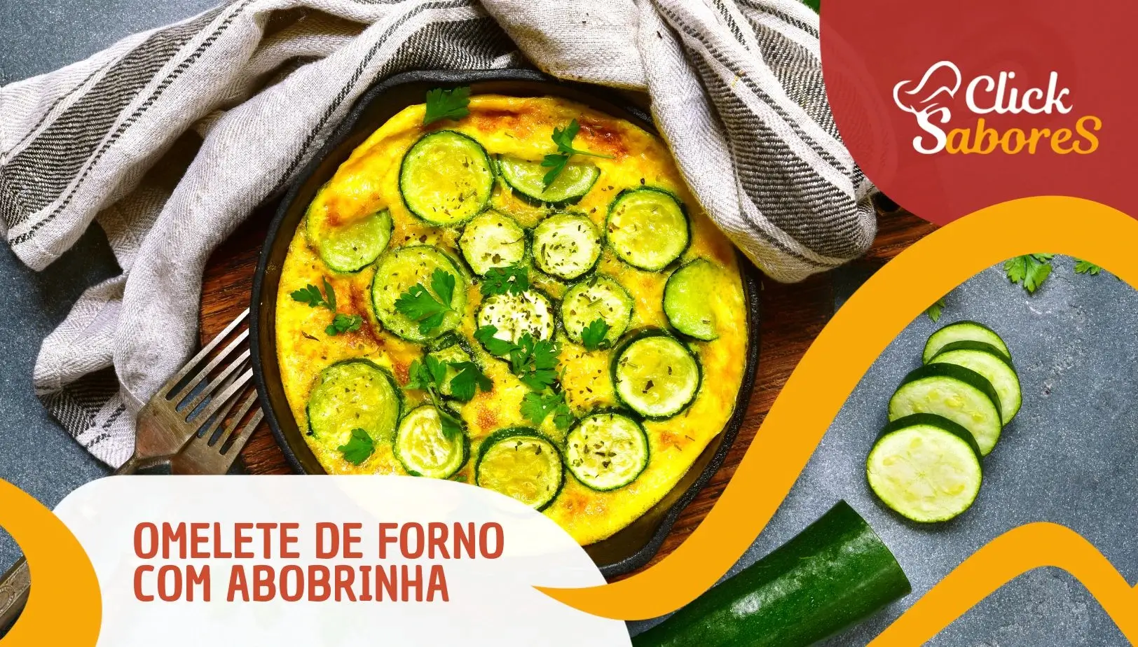 Omelete de Forno com Abobrinha