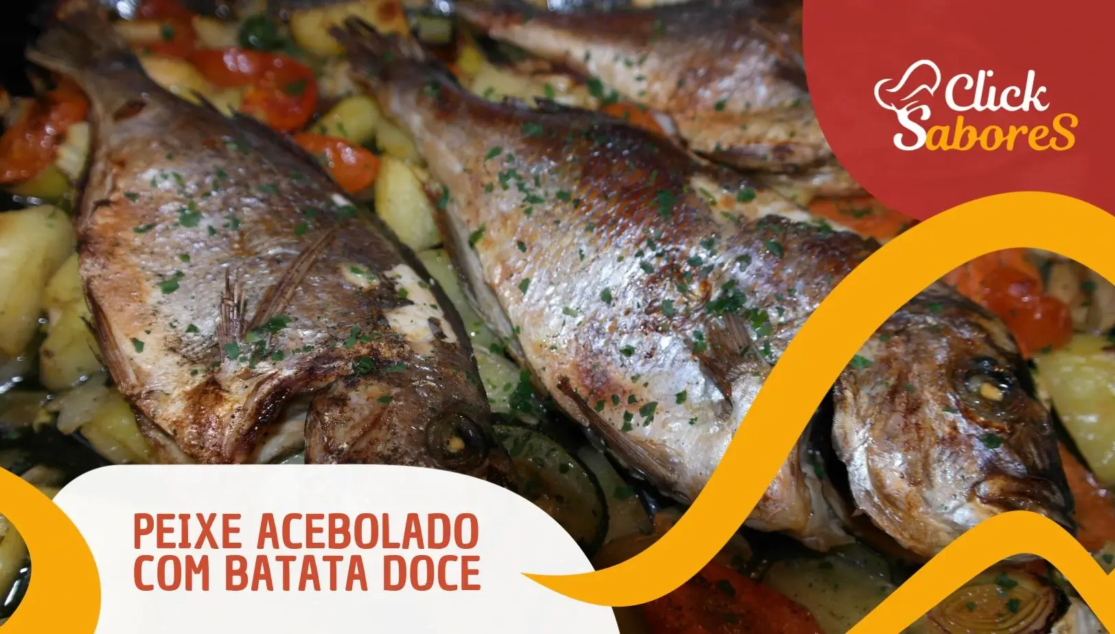 Peixe Acebolado com Batata Doce