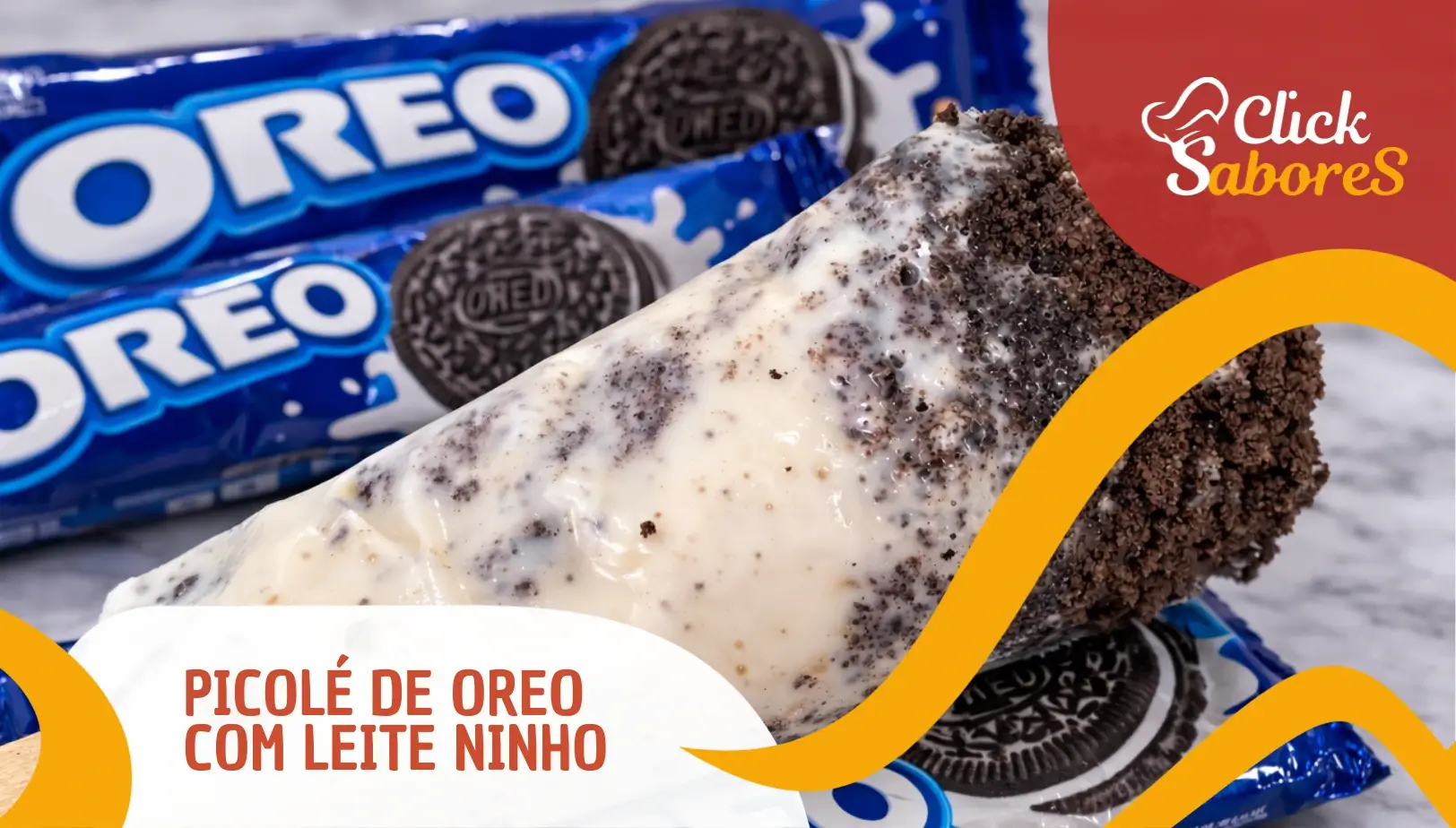 Picolé de Oreo com Leite Ninho
