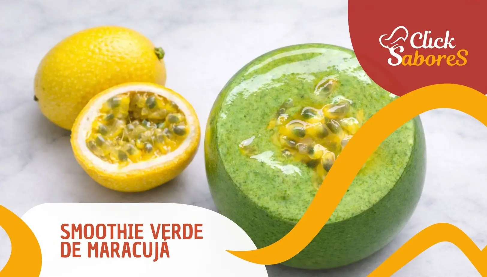 Smoothie Verde de Maracujá