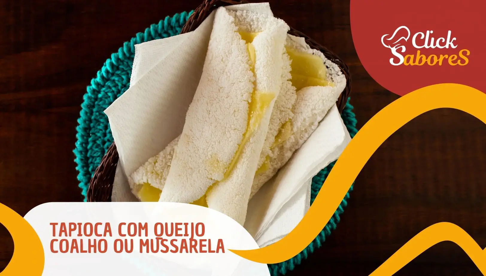 Tapioca com Queijo Coalho ou Mussarela