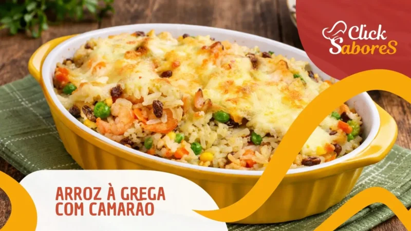 Arroz à Grega com Camarão