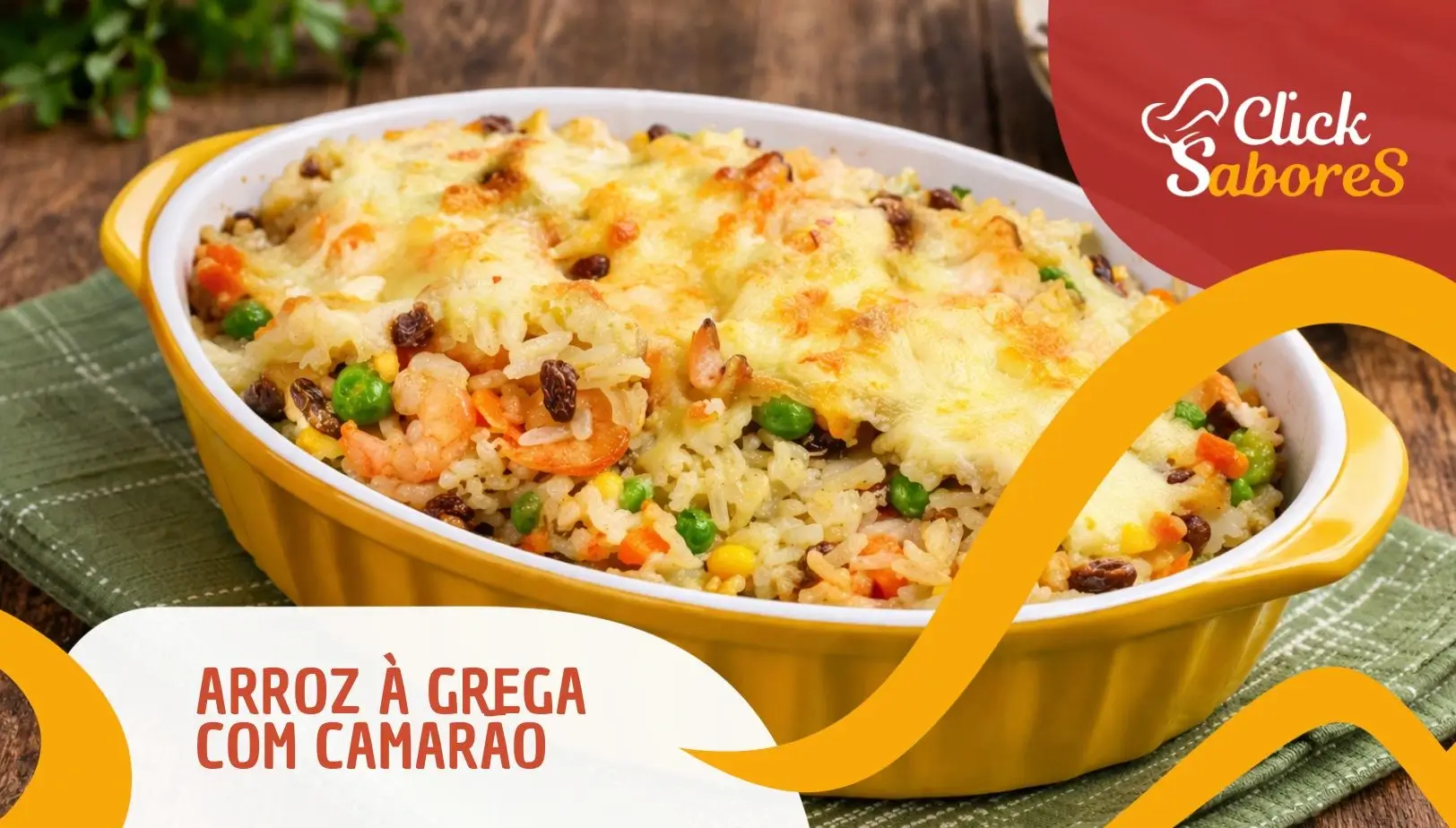 Arroz à Grega com Camarão