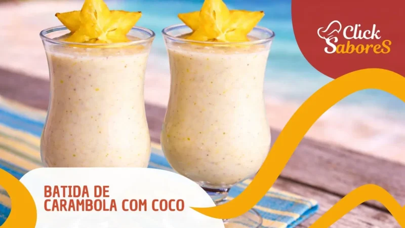 Batida de Carambola com Coco