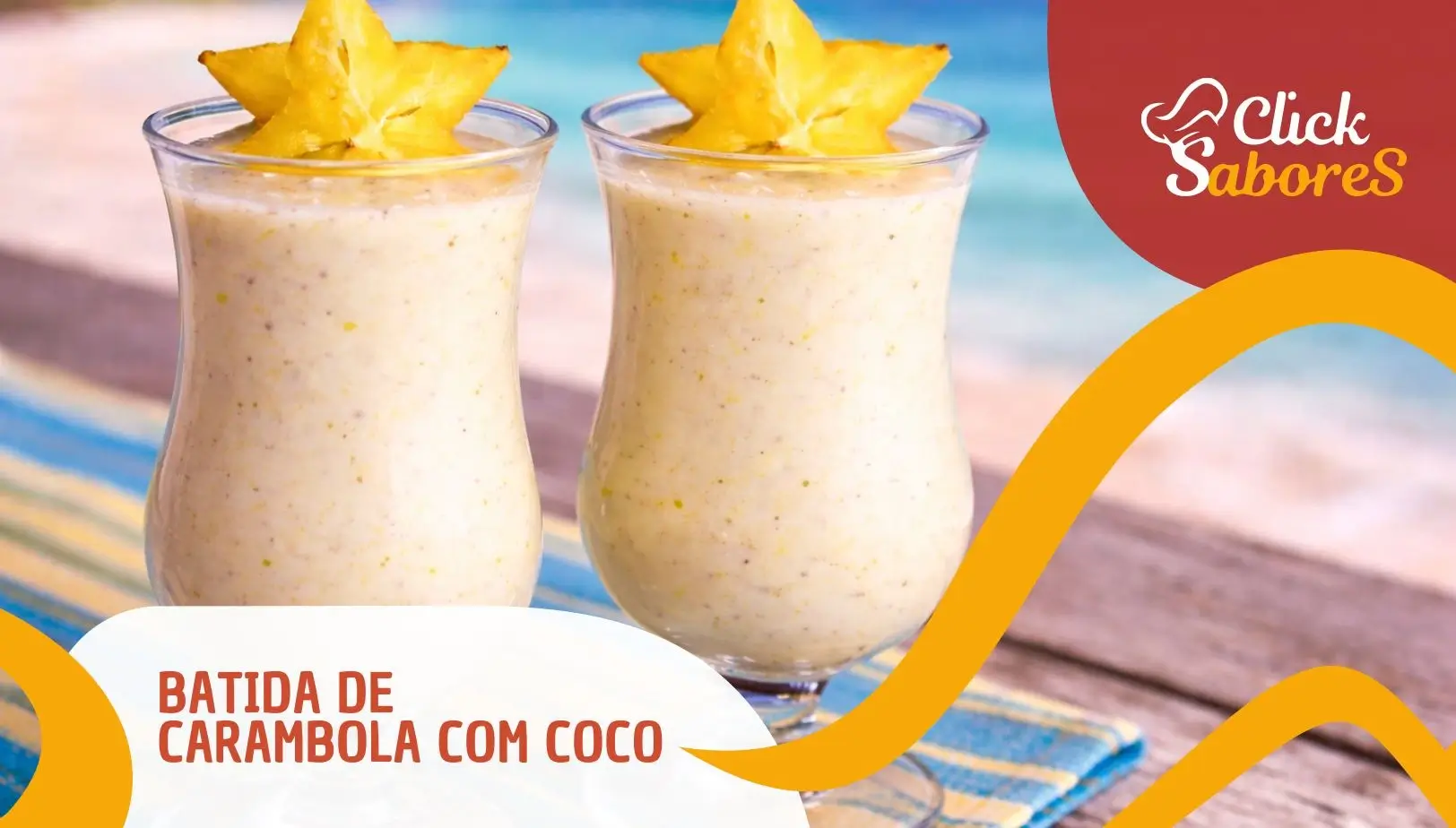 Batida de Carambola com Coco