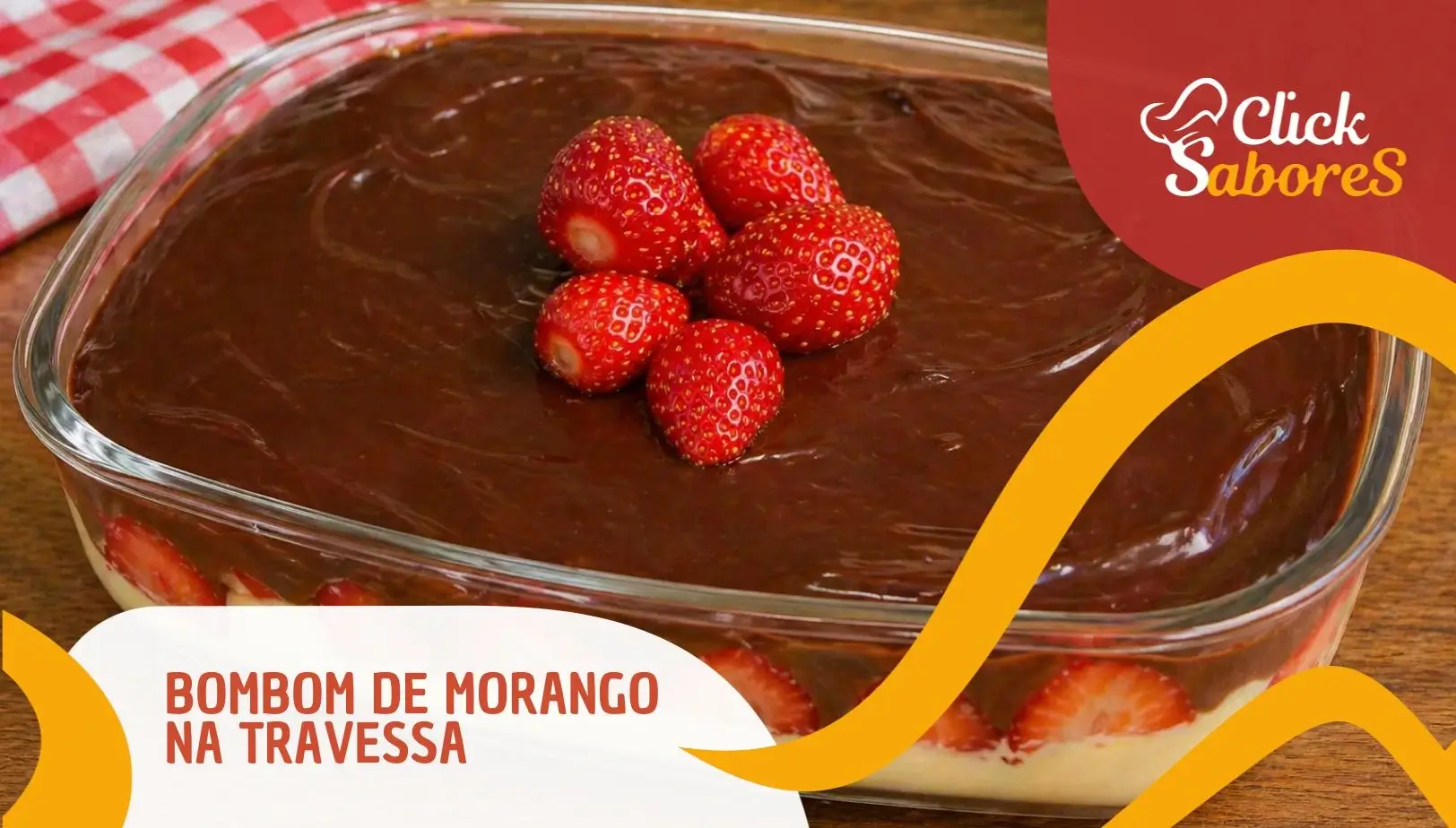 Bombom de Morango na Travessa