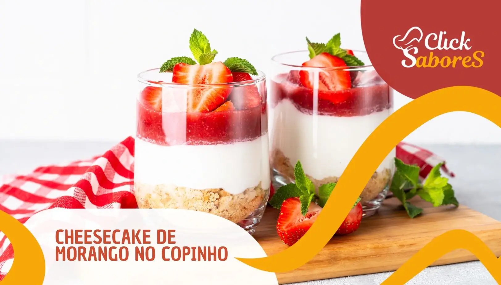 Cheesecake de Morango no Copinho