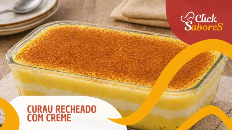 Curau Recheado com Creme