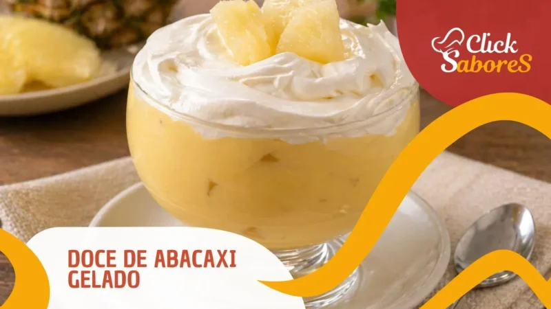 Doce de Abacaxi Gelado