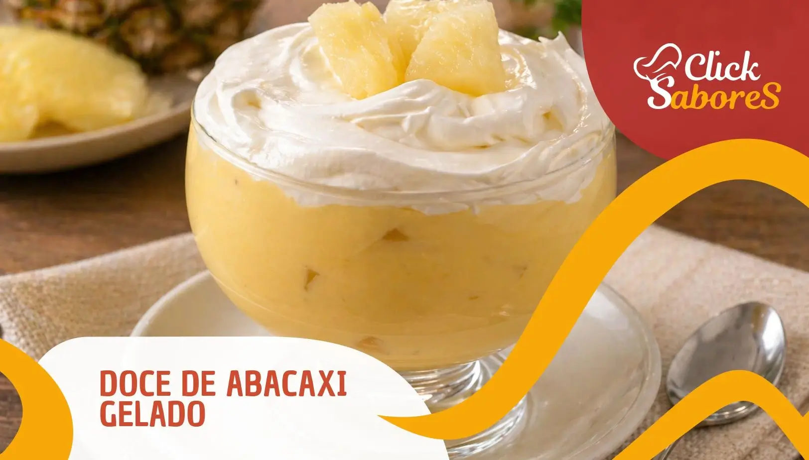 Doce de Abacaxi Gelado