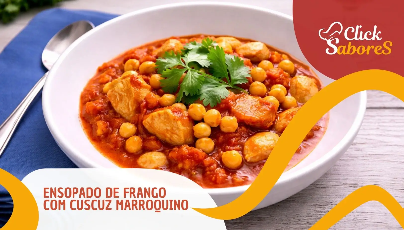 Ensopado de Frango com Cuscuz Marroquino
