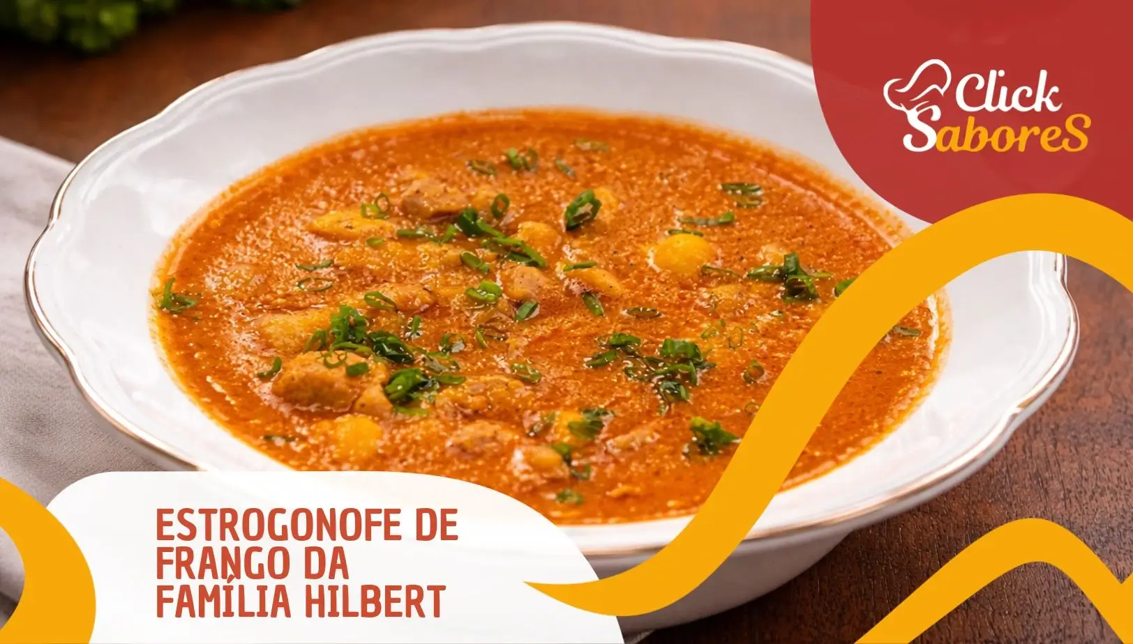 Estrogonofe de Frango da Família Hilbert