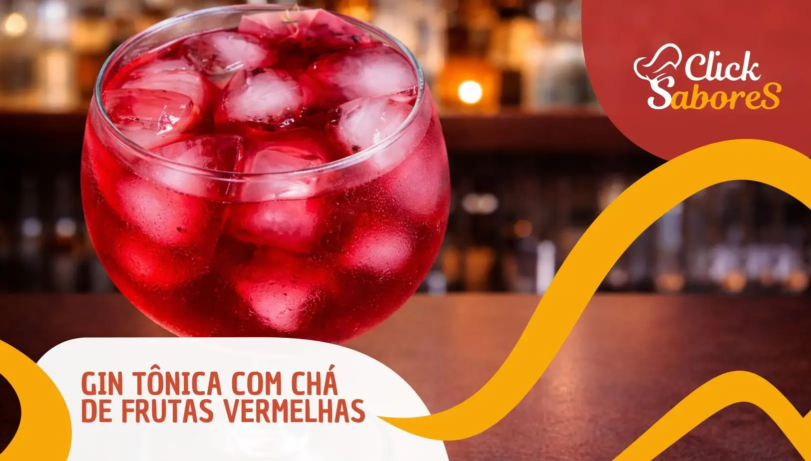 Gin Tônica com Chá de Frutas Vermelhas